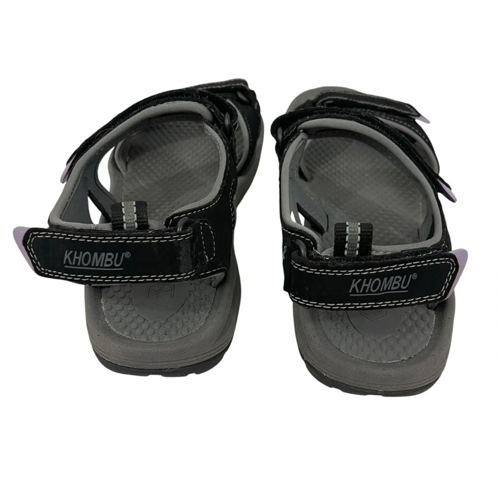 Khombu Coral Black and Purple Sport/Hiking/River Sandals - Picture 4 of 11